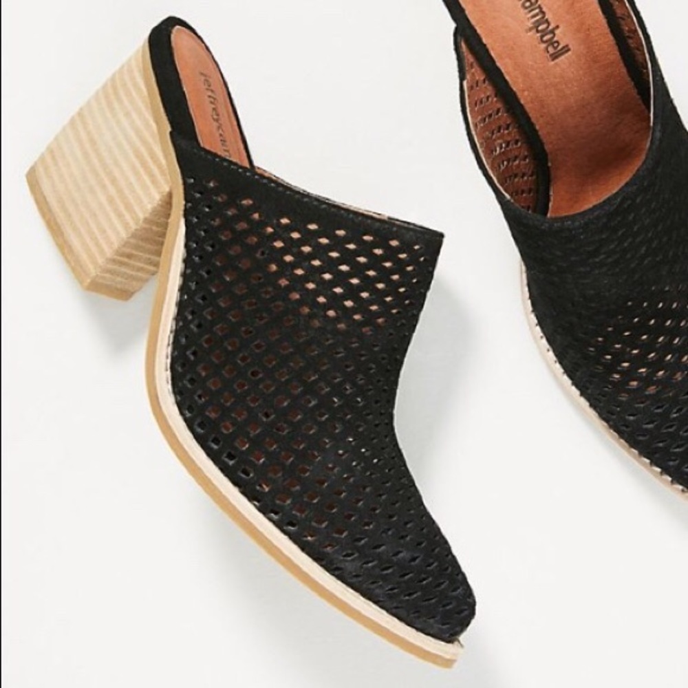 Jeffrey Campbell Black Favela Mules 8.5